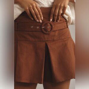 NWT Anthropologie Maeve Belted Skort Sz 14